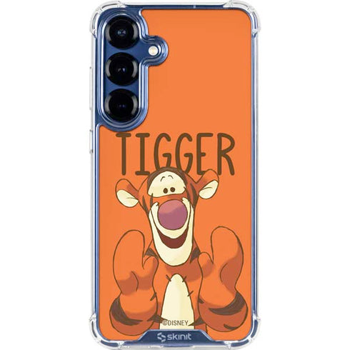 Disney Winnie the Pooh Tigget Portrait Galaxy S25 Clear Case